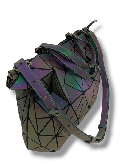 Hotone Iridescent Geometric Prism Handbag Shoulderbag Tote