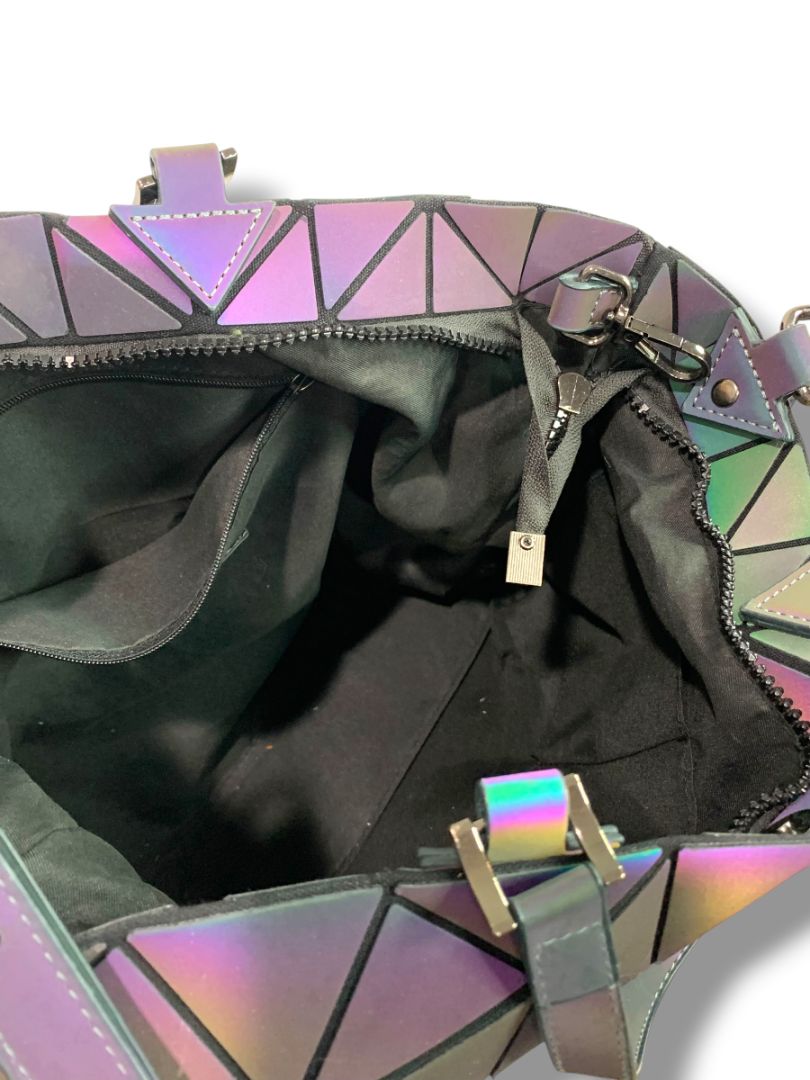 Hotone Iridescent Geometric Prism Handbag Shoulderbag Tote