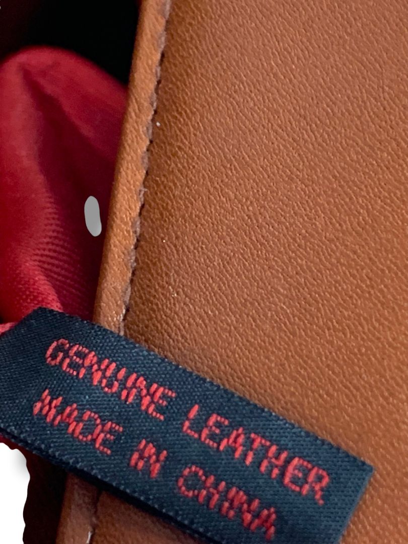 Vintage Fred Hayman Beverly Hills Brown Leather Crossbody Bag