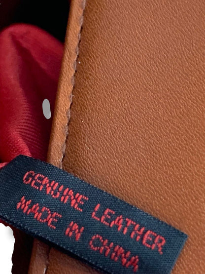 Vintage Fred Hayman Beverly Hills Brown Leather Crossbody Bag