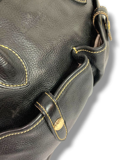 Dooney & Bourke Florentine Vacchetta Leather East West Black Satchel Handbag