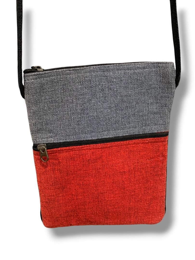 Ganesh Himal Metallic Embroidered Crossbody Bag Multipocket