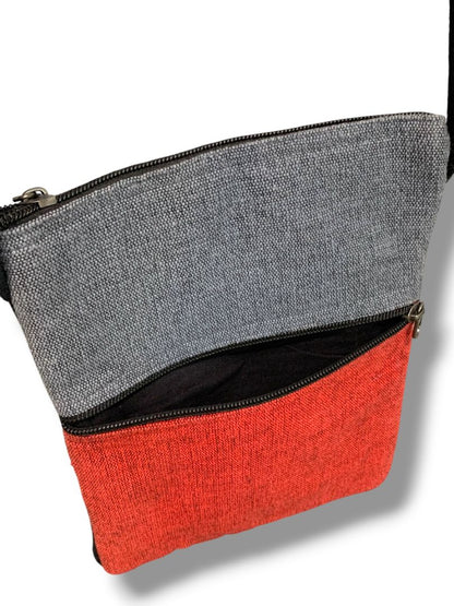 Ganesh Himal Metallic Embroidered Crossbody Bag Multipocket