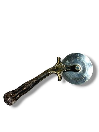 Vintage F.B. Rogers Silverplate Pastry Dough Pizza Cutter 7.5"l