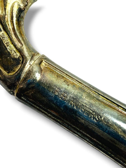 Vintage F.B. Rogers Silverplate Pastry Dough Pizza Cutter 7.5"l