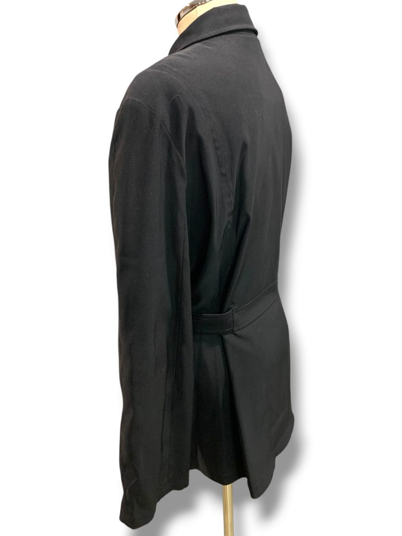 Size XL Braeton Womens Black Full Zip Trench Style Belted Jacket