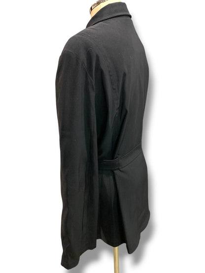 Size XL Braeton Womens Black Full Zip Trench Style Belted Jacket