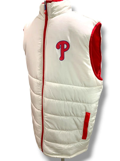 Size XL Adult Philadelphia Phillies Puffer Vest Valley Forge Pockets Full Zip Mothers Day Appreciation 2025 SGA