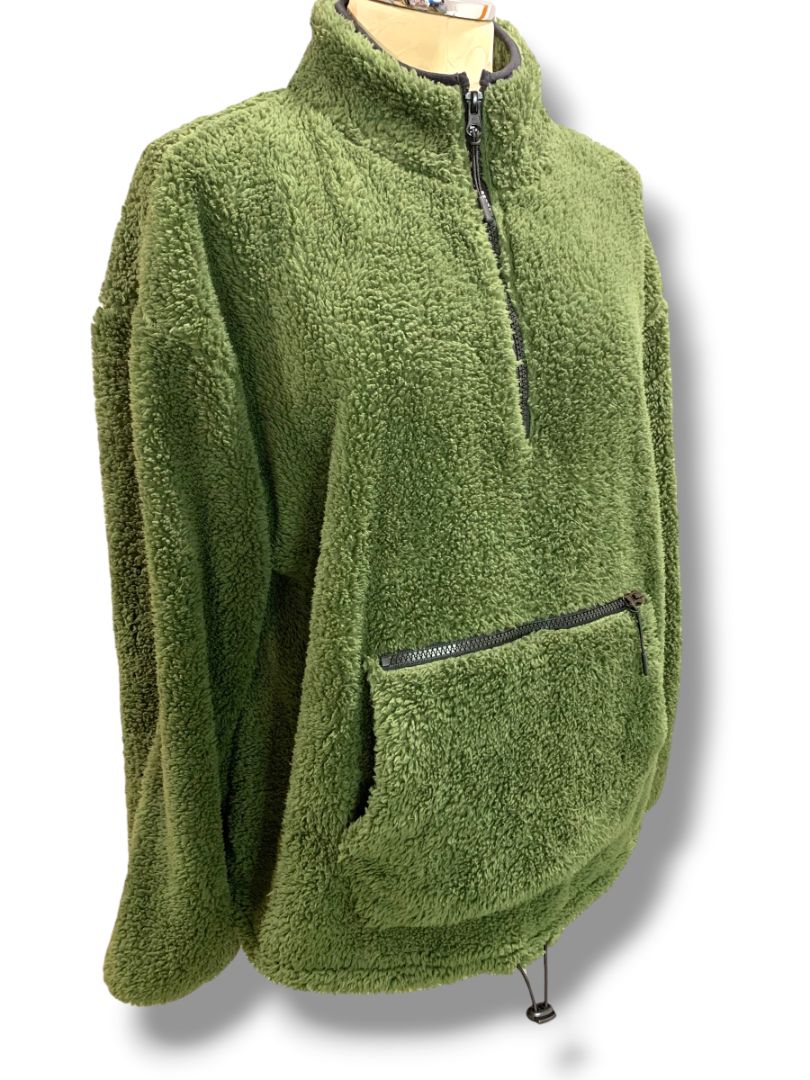XXL (19) Nobo No Boundaries Junior Womens Green Fleece Pullover Jacket