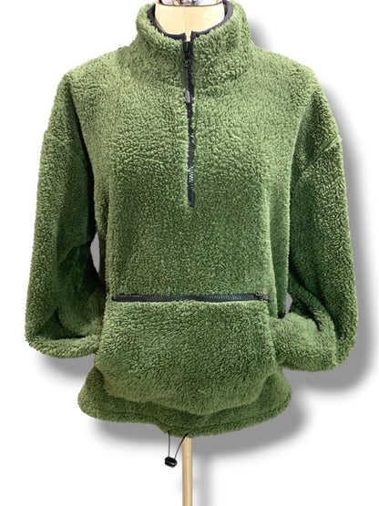 XXL (19) Nobo No Boundaries Junior Womens Green Fleece Pullover Jacket