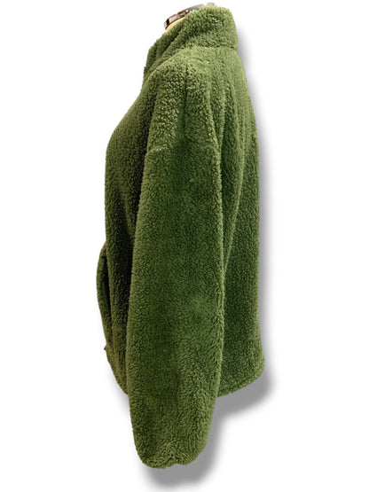 XXL (19) Nobo No Boundaries Junior Womens Green Fleece Pullover Jacket