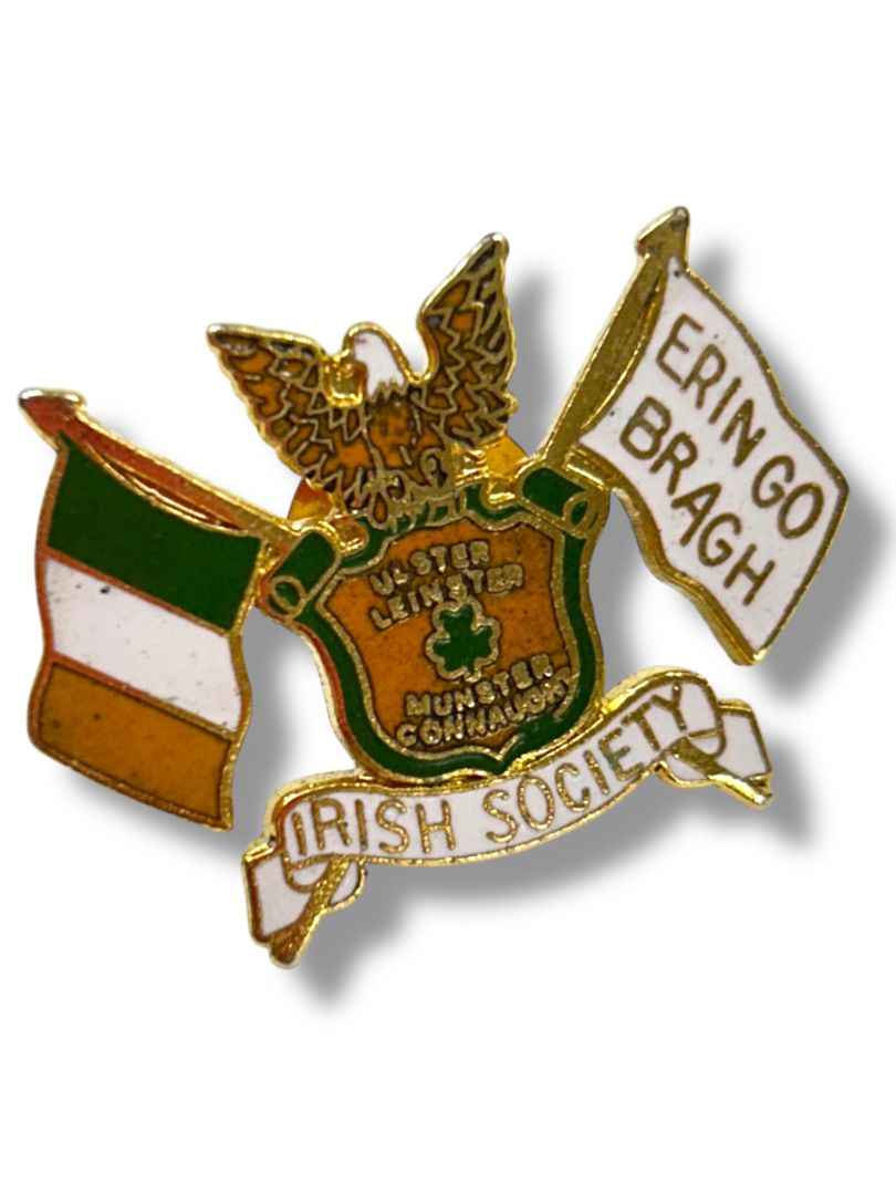 Lapel Pin Irish Society Erin Go Bragh Flag 1.2"