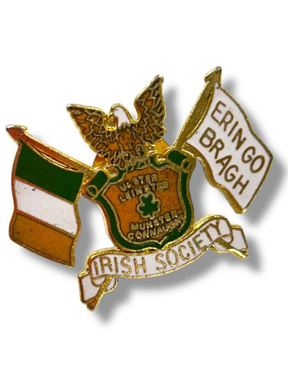 Lapel Pin Irish Society Erin Go Bragh Flag 1.2"