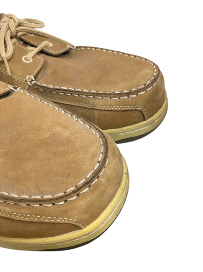 Size 15M Timberland Pro Series Mens 90672 Alloy Toes Boat Shoes Brown Suede