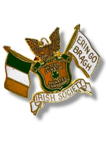 Lapel Pin Irish Society Erin Go Bragh Flag 1.2"