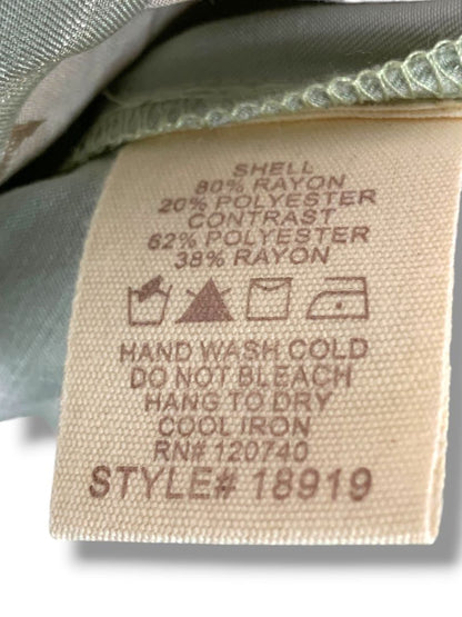 Large Mystree Womens Womens Spring Zip Up Jacket Tan Sheen