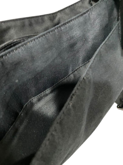 Andrew Marc New York Vegan Leather  Cotton Messenger Bag Black
