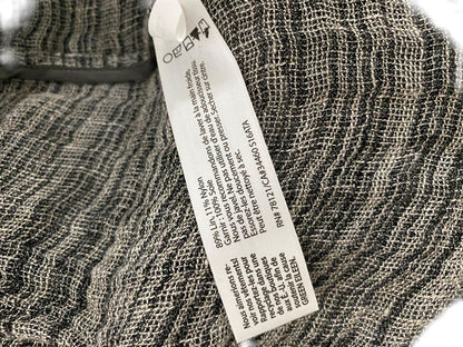 Size XS Eileen Fisher Womens Linen Blend Open Jacket Lightweight Gray