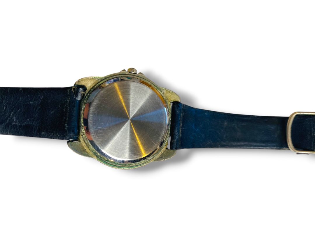 Vintage Redken Womens Promotional Advertising Wristwatch Slivertone Black Works