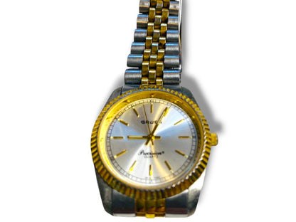 Gruen Precision Mens Stainless Steel Wristwatch 35mm Working