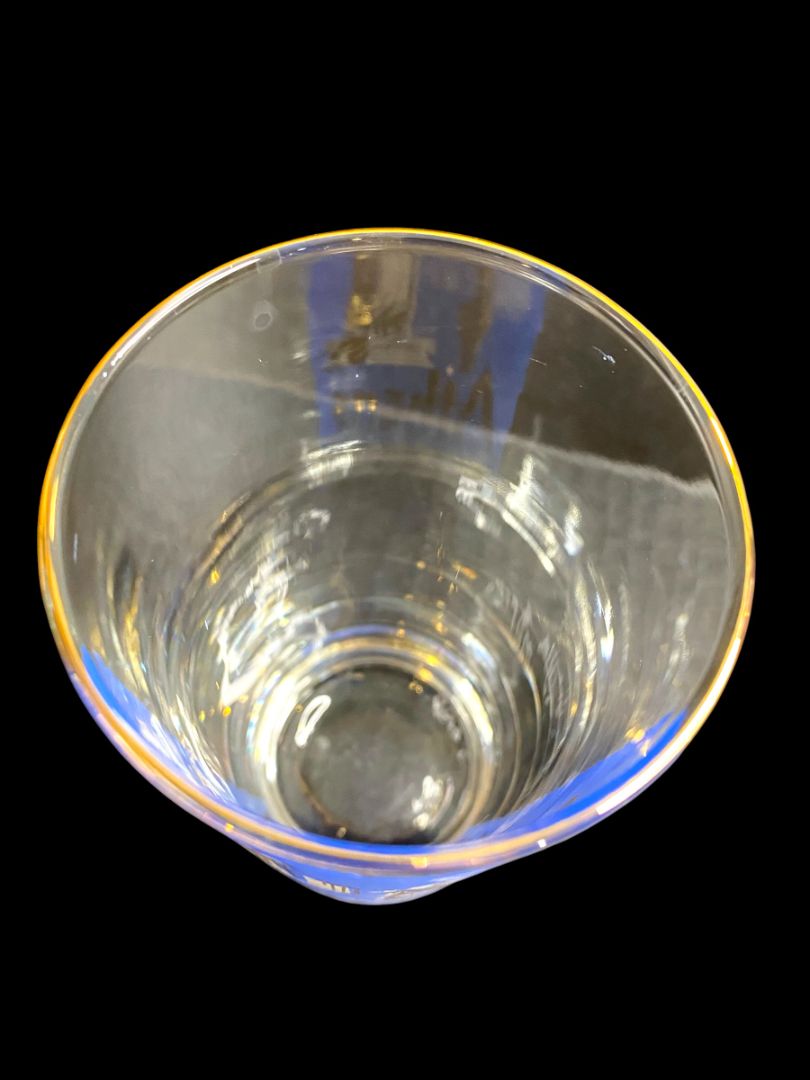 MidCentury Libbey Cities of the World Athens Drinking Glass Tumbler Blue