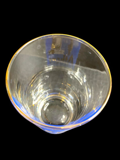 MidCentury Libbey Cities of the World Athens Drinking Glass Tumbler Blue