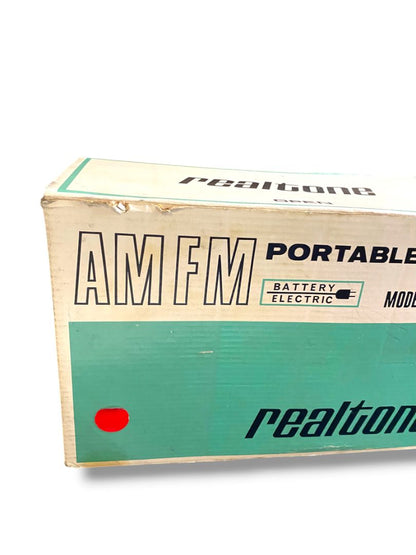Vintage Box Only Realtone AM FM Portable Radio Model 2223