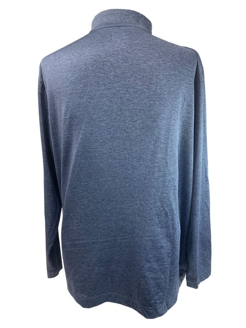 XL Greg Norman Mens 1/4 Zip Golf Pullover Blue Heathered Shirt