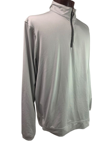 Large Pebble Beach Mens Golf Pullover Performance Gray Ryan Homes 1/4 Zip