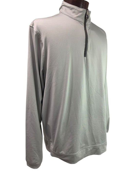 Large Pebble Beach Mens Golf Pullover Performance Gray Ryan Homes 1/4 Zip