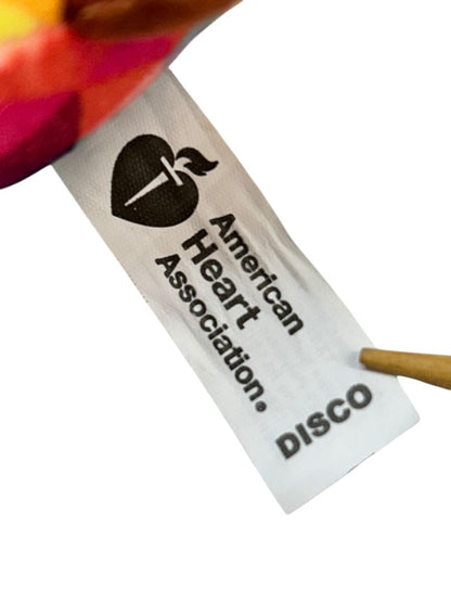 Lot of 4 Assorted Plush Keychains Key Rings American Heart Discy Ruby Fiery Splash