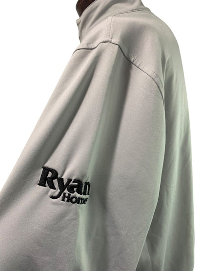 Large Pebble Beach Mens Golf Pullover Performance Gray Ryan Homes 1/4 Zip