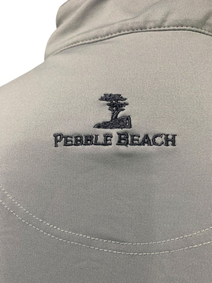 Large Pebble Beach Mens Golf Pullover Performance Gray Ryan Homes 1/4 Zip