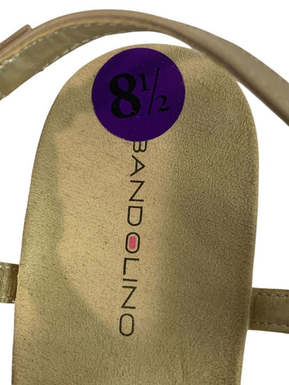Size 8.5 Bandolino Womens Embellished Wedge Heel Sandals