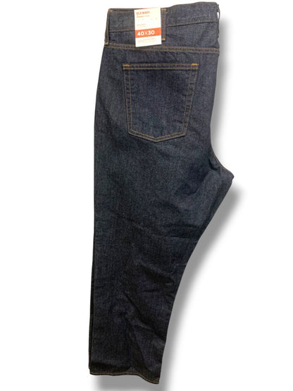 40 x 30 Old Navy Mens Regular Standard New Dark Wash Jeans Denim