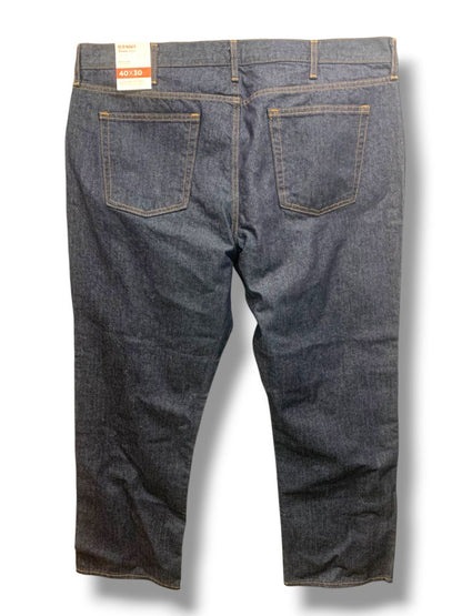 40 x 30 Old Navy Mens Regular Standard New Dark Wash Jeans Denim