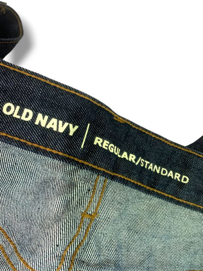 40 x 30 Old Navy Mens Regular Standard New Dark Wash Jeans Denim