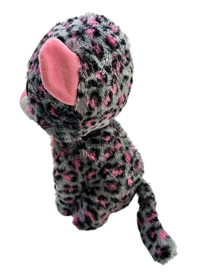Ty Beanie Boos Tasha Leopard Print Pink 8" Plush Cat Stuffed Animal