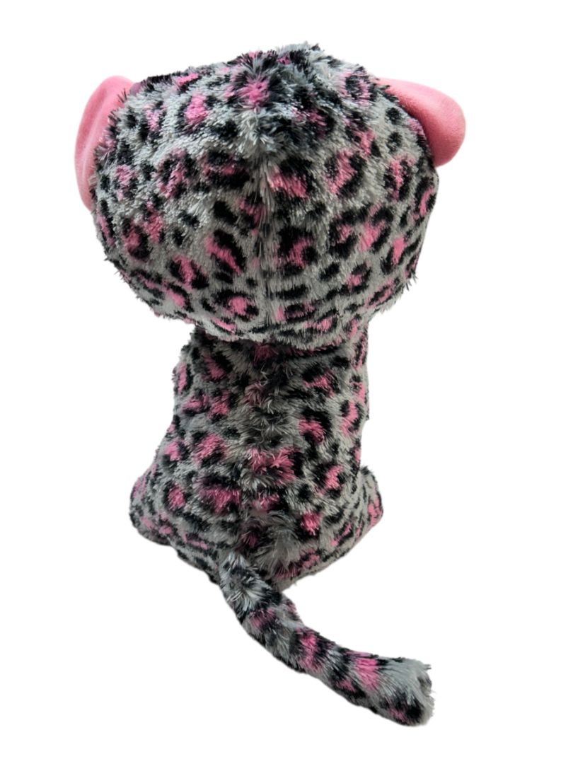 Ty Beanie Boos Tasha Leopard Print Pink 8" Plush Cat Stuffed Animal