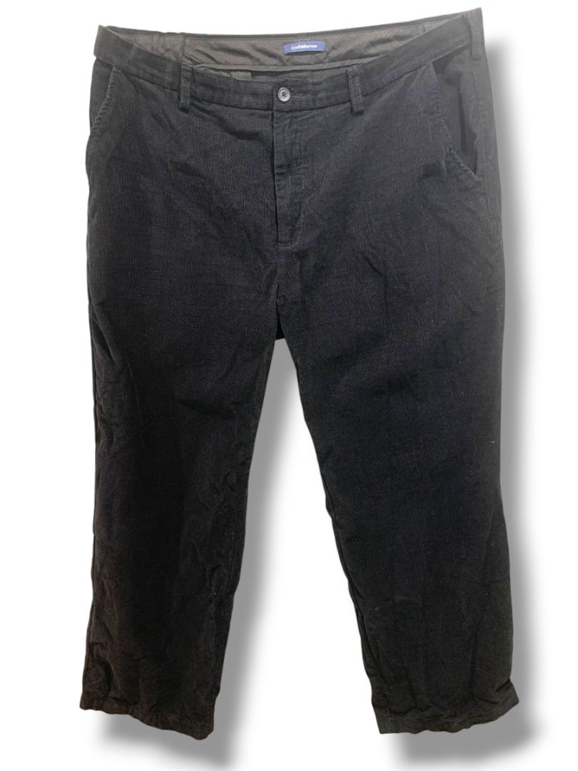 40 x 30 Croft & Barrow Mens Black Corduroy Pants Cotton