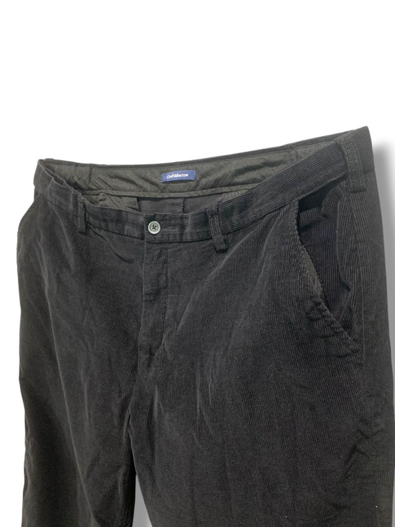 40 x 30 Croft & Barrow Mens Black Corduroy Pants Cotton