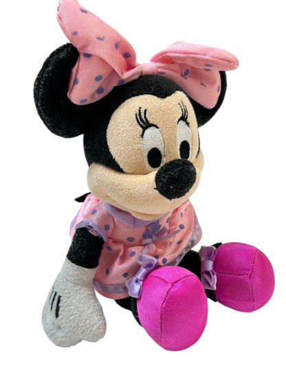 Disney Just Play Minnie Mouse 10" Plush Stuffed Animal Pink Purple