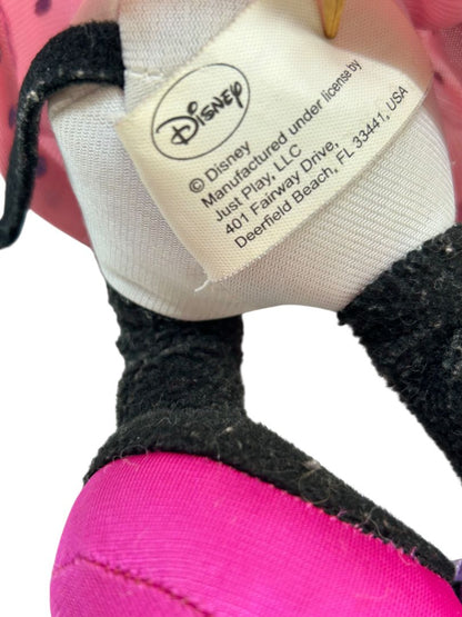Disney Just Play Minnie Mouse 10" Plush Stuffed Animal Pink Purple