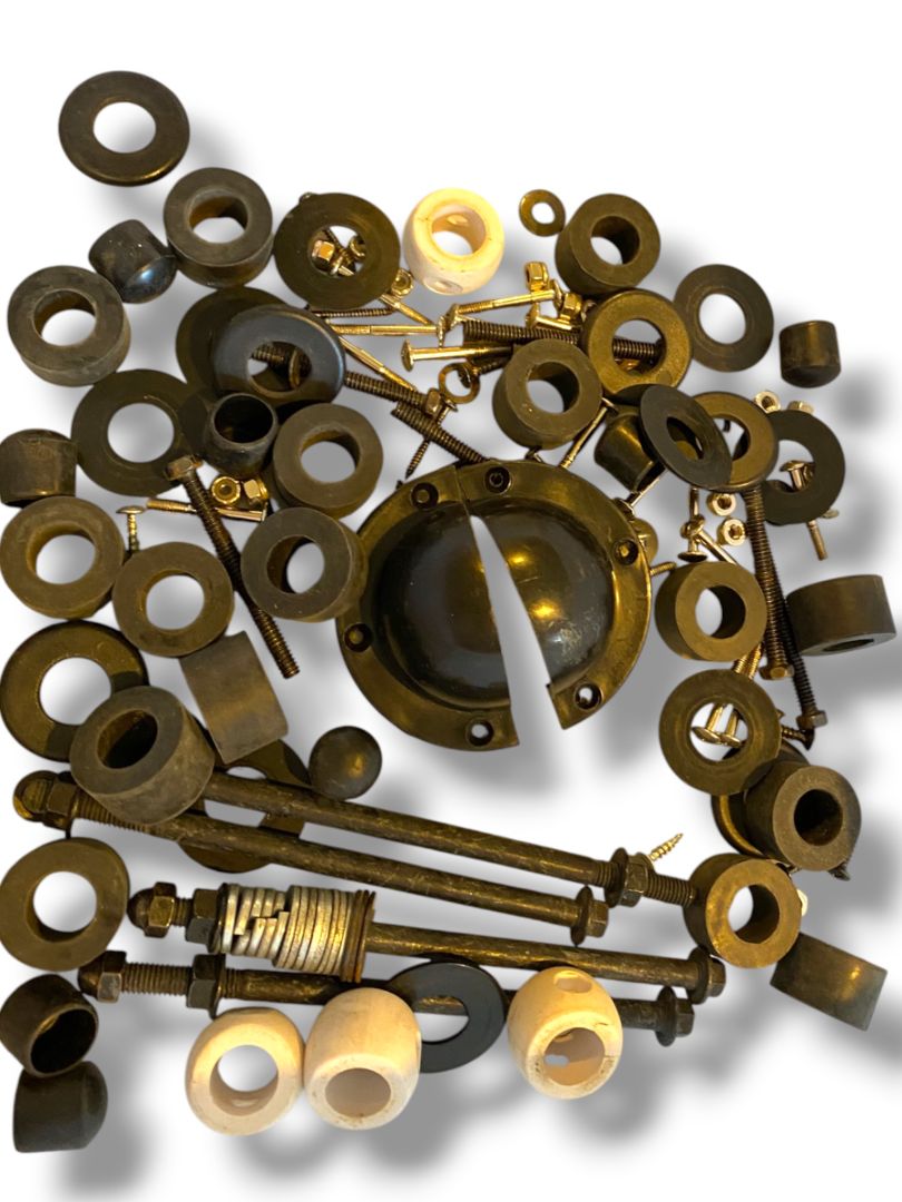 Lot of Vintage Replacement Foosball Table Parts Hardware 1 lb 14 oz