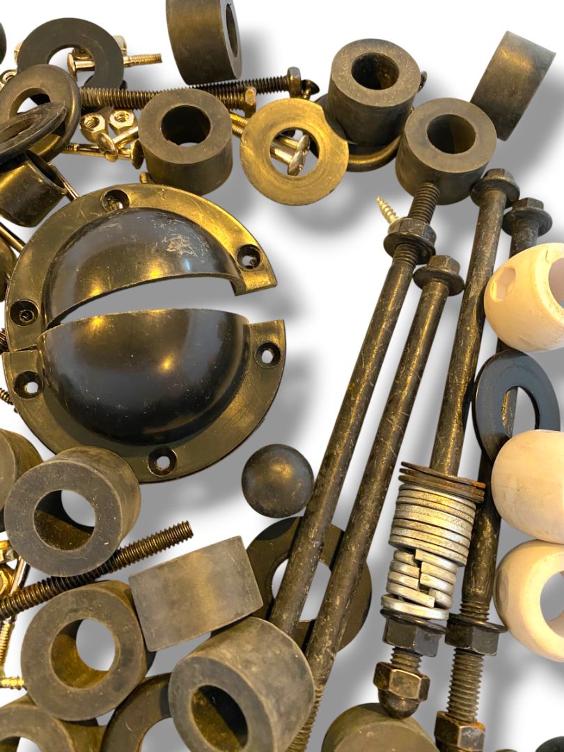 Lot of Vintage Replacement Foosball Table Parts Hardware 1 lb 14 oz