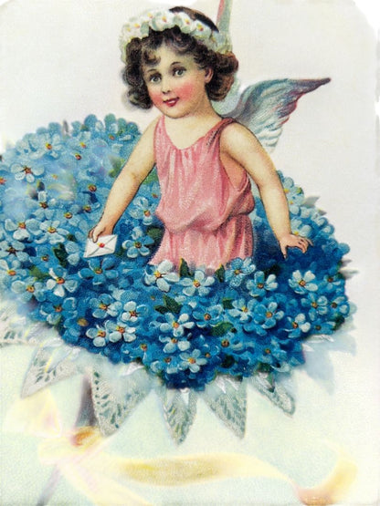 1997 Flower Fairy Postcards Set of 20 Created from Antique Lithographs 5.5" x 3.5"
