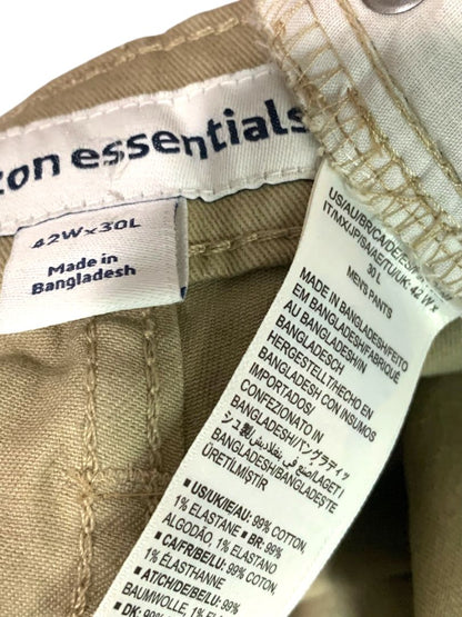 42x30 Amazon Essentials Mens Brown Denim Jeans Athletic Fit