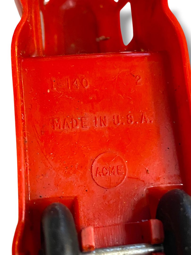 Vintage Acme Plastic Toy Truck Red I-140 4" Made in USA
