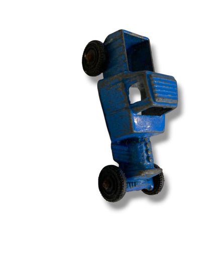 Lot of 2 Vintage Metal Toys Blue Truck Airplane Tootsie Toys Plane