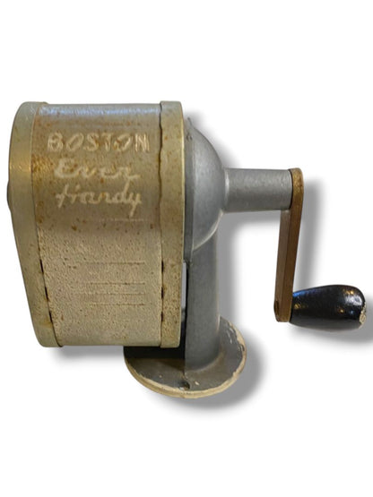 Vintage Boston Ever Handy Wall Mounted Metal Pencil Shapener